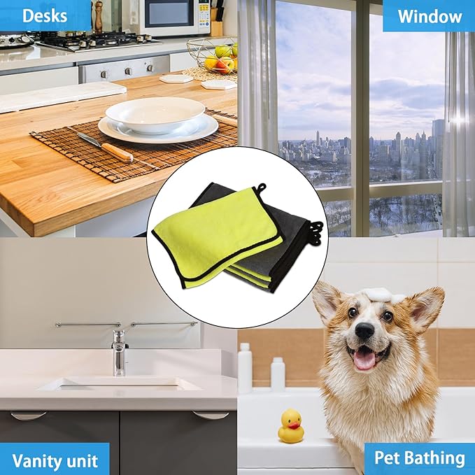 Magic Towel - Das Tuch, das jede Oberfläche blitzblank hinterlässt – ohne Streifen, Flusen oder Kratzer!